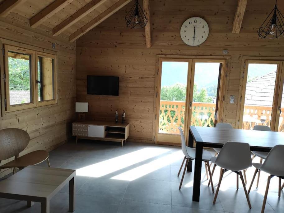 L'Echappee Belle En Montagne - Site Location-Chalet Mieussy Dış mekan fotoğraf